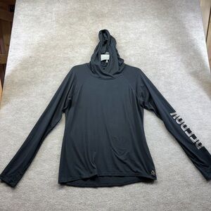 Reebok Black Hooded Long Sleeve Shirt Size Large